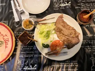 お肉、大きい!