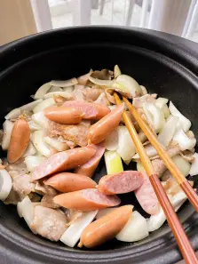 すでに食欲そそる香りが部屋に充満しています!