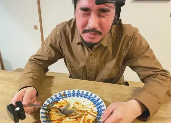 涙の完食!偉いぞ!アベケン!