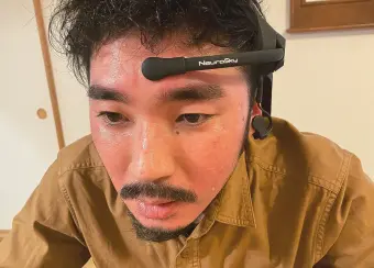 汗で瞑想度上昇中!