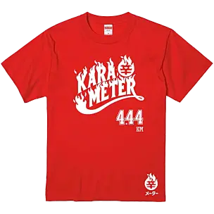 マイ辛値入りファイアーロゴTシャツ RED