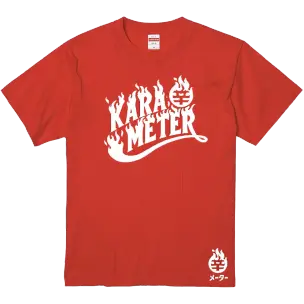 辛メーターファイアーロゴTシャツ RED
