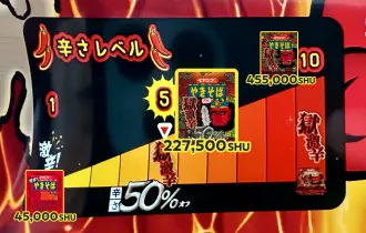 パッケージの辛さレベルにSHUも追加