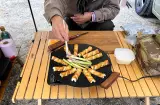アスパラ in ちくわ