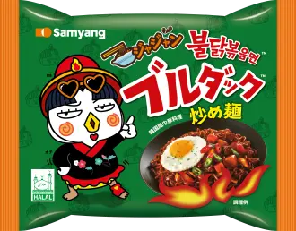 ジャジャンブルダック炒め麺のパッケージ