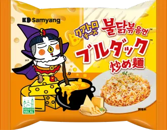 クアトロチーズブルダック炒め麺のパッケージ